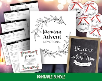 Advent Devotional For Women, Advent Scripture Cards, Printable Advent Bible Study, Advent Devotions for Women, Advent Printables for Adults