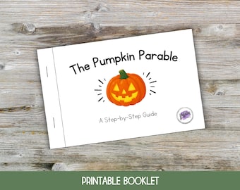 Pumpkin Parable Printable, The Pumpkin Gospel Lesson, Pumpkin Prayer Activity, Christian Halloween Activities for Kids, Fall Bible Lessons