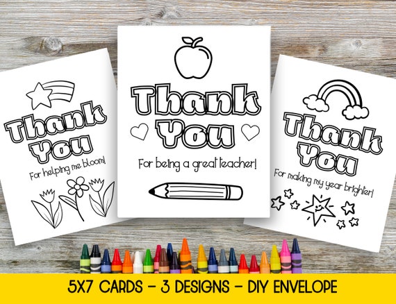 Printable Thank You Notes For Teachers