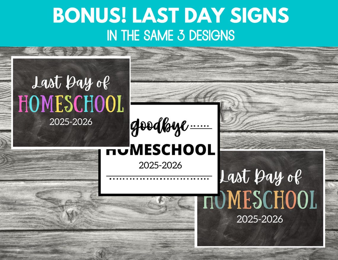 First Day of Homeschool Sign, First Day of Homeschool Printable ...