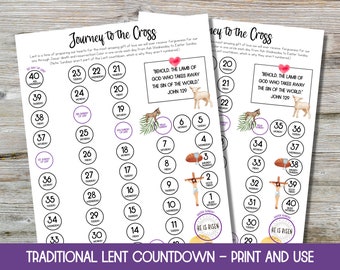 Printable Lent Calendar, Lenten Calendar, Ash Wednesday Printable, Catholic Lent for Kids, Catholic Lenten Calendar, Lenten Activities