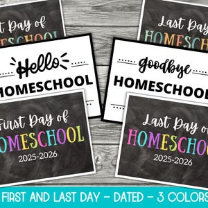 Erster Tag des Homeschool Zeichens, Erster Tag des Homeschool druckbaren, druckbaren ersten Tag des Homeschool Zeichens, 1