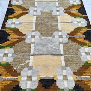 Handmade Kilim Rug Area Rug 4x6 Handwoven High Quality Flatweave Wool for Living Room Bedroom Rug Kilim Rug 6x9 Farmhouse Decor