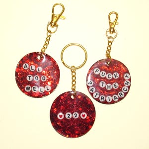 RED T.S. Friendship Bracelet Keychain