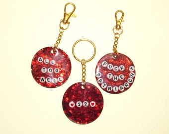 RED T.S. Friendship Bracelet Keychain
