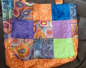 Hand made cotton quilted bag