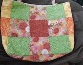 Hand made cotton quilted bag