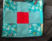 Hand made cotton quilted bag
