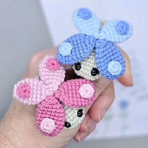 Display Cards Butterfly - PDF Butterfly pattern + PDF Pocket Hug (Printable cards) - Crochet Butterfly -  Keychain and Magnet amigurumi gift