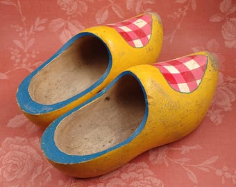 Dutch Child's Wooden Clogs Klompen 1990