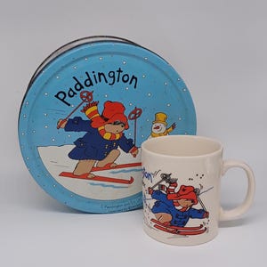 Paddington Bear Biscuit Tin and Mug 1990s