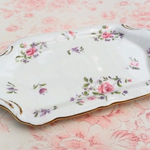 Bone China Sandwich Plate Hammersley England 1980