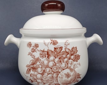 Soup Tureen Glazed Porcelain Scherzer Bavaria Germany 1970s