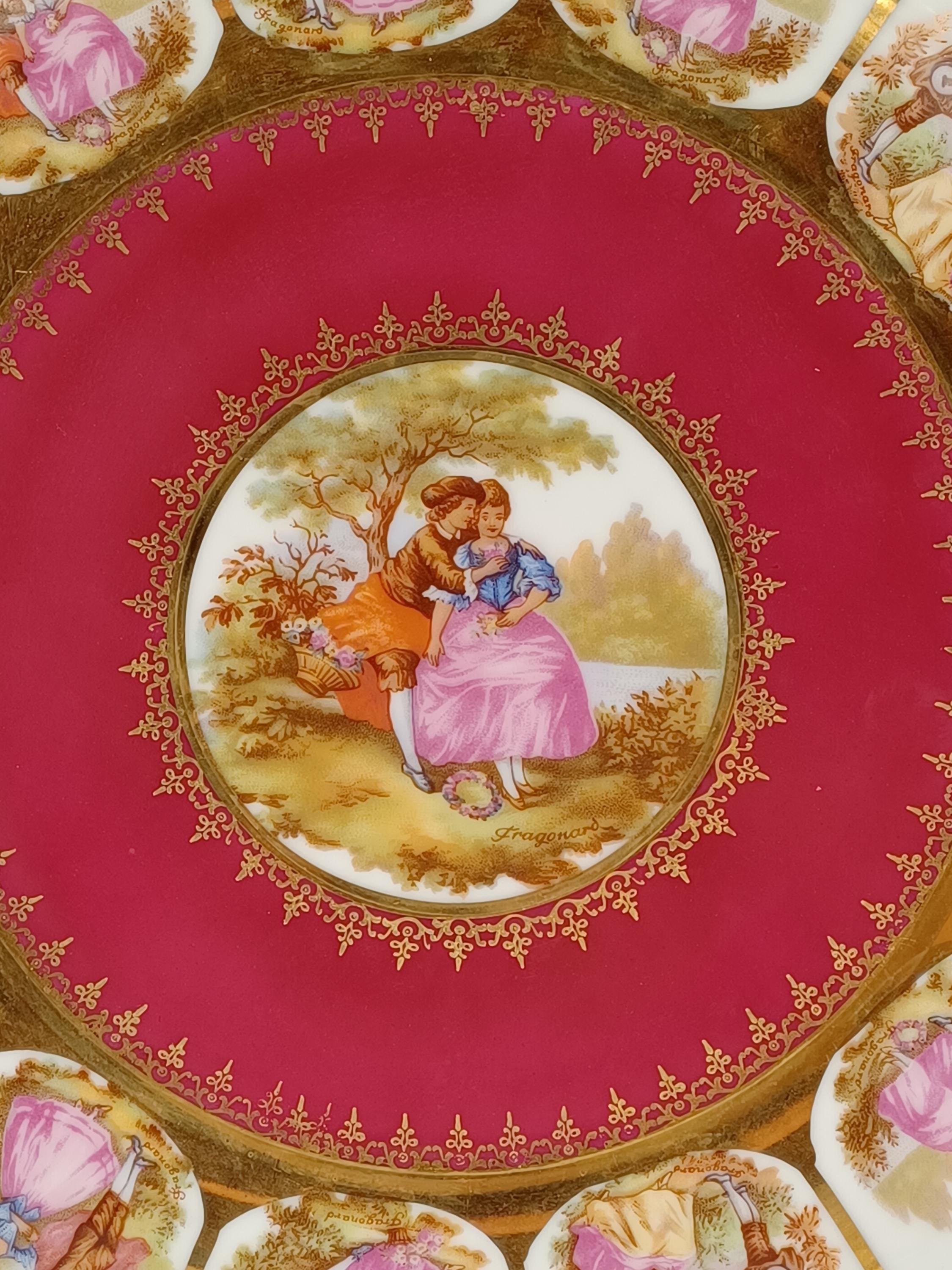 Stry Plate Fragonard JWK Love Story Plate Western Germany 1950's - Etsy