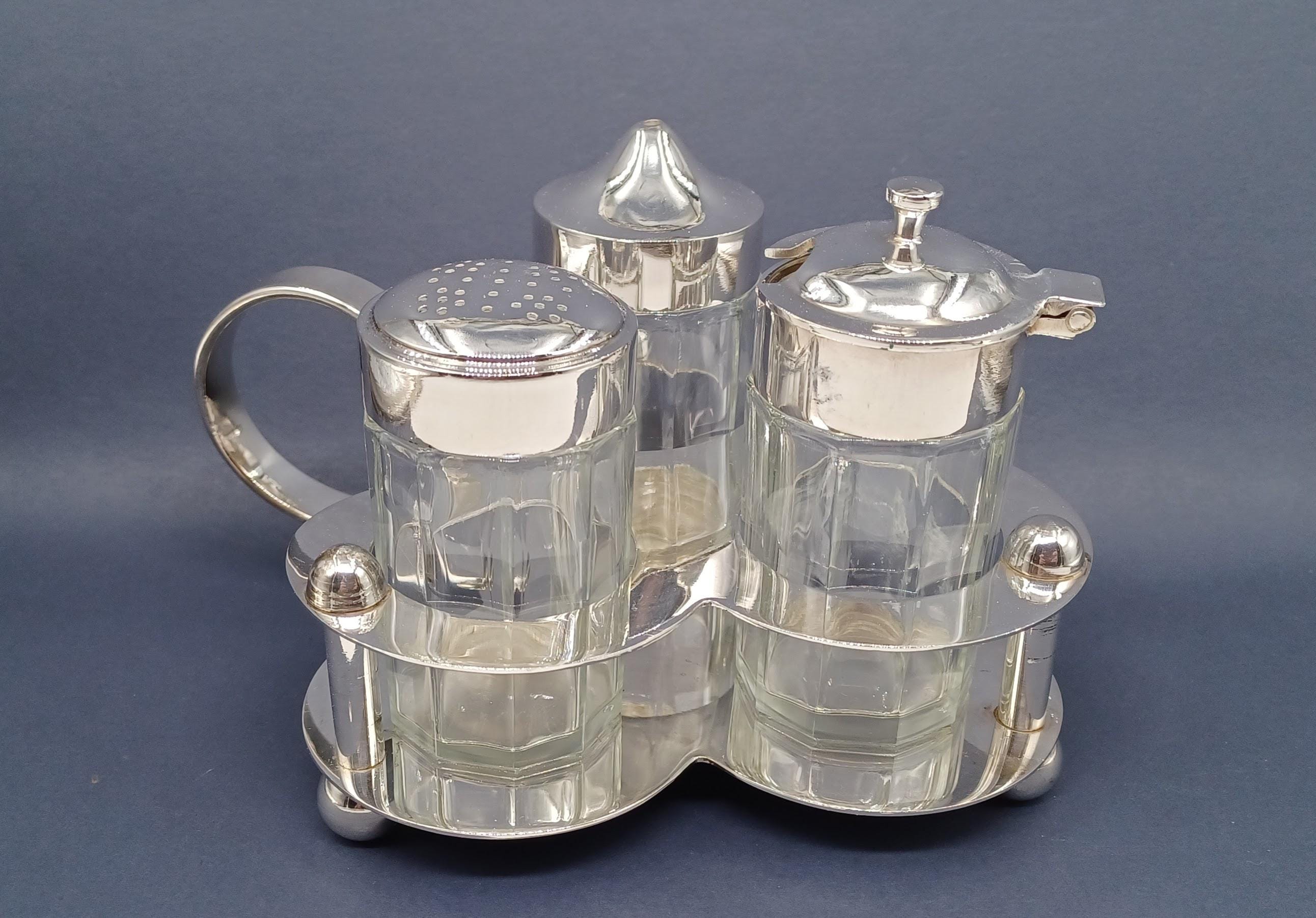 Silver cruet set - Etsy 日本