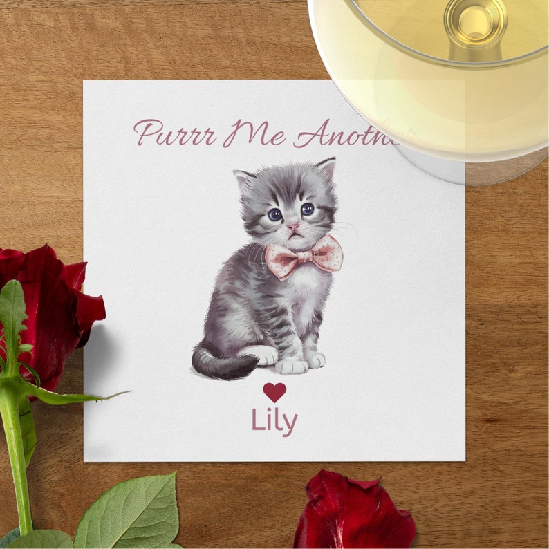 Custom Pet Portrait Napkins, Personalized Dog or Cat Cocktail Napkins, Drinks On Me Wedding Bar Decor, Engagement Party, Rehearsal Dinner image 7