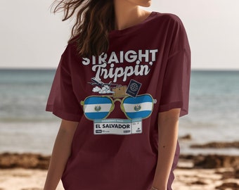 El Salvador Travel T-Shirt: Straight Trippin' Vacation Tee