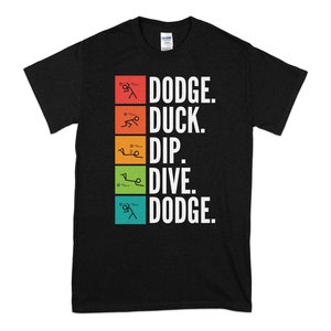 Dodgeball T-Shirt: Stick Figure Tee, Dodgeball Player Gift, Gifts For Players and Fans