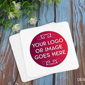 Personalized Coasters, Custom Logo Coasters For Business and Events, Pulpboard Coaster, For Wedding & Party, Promotional Bar Gifts
