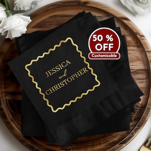 Pasta Party Napkins, Rehearsal Dinner Napkins, Custom Printed Napkin, Wedding Decor,Foil Stamped,Wedding Favors,Personalized Cocktail Napkin