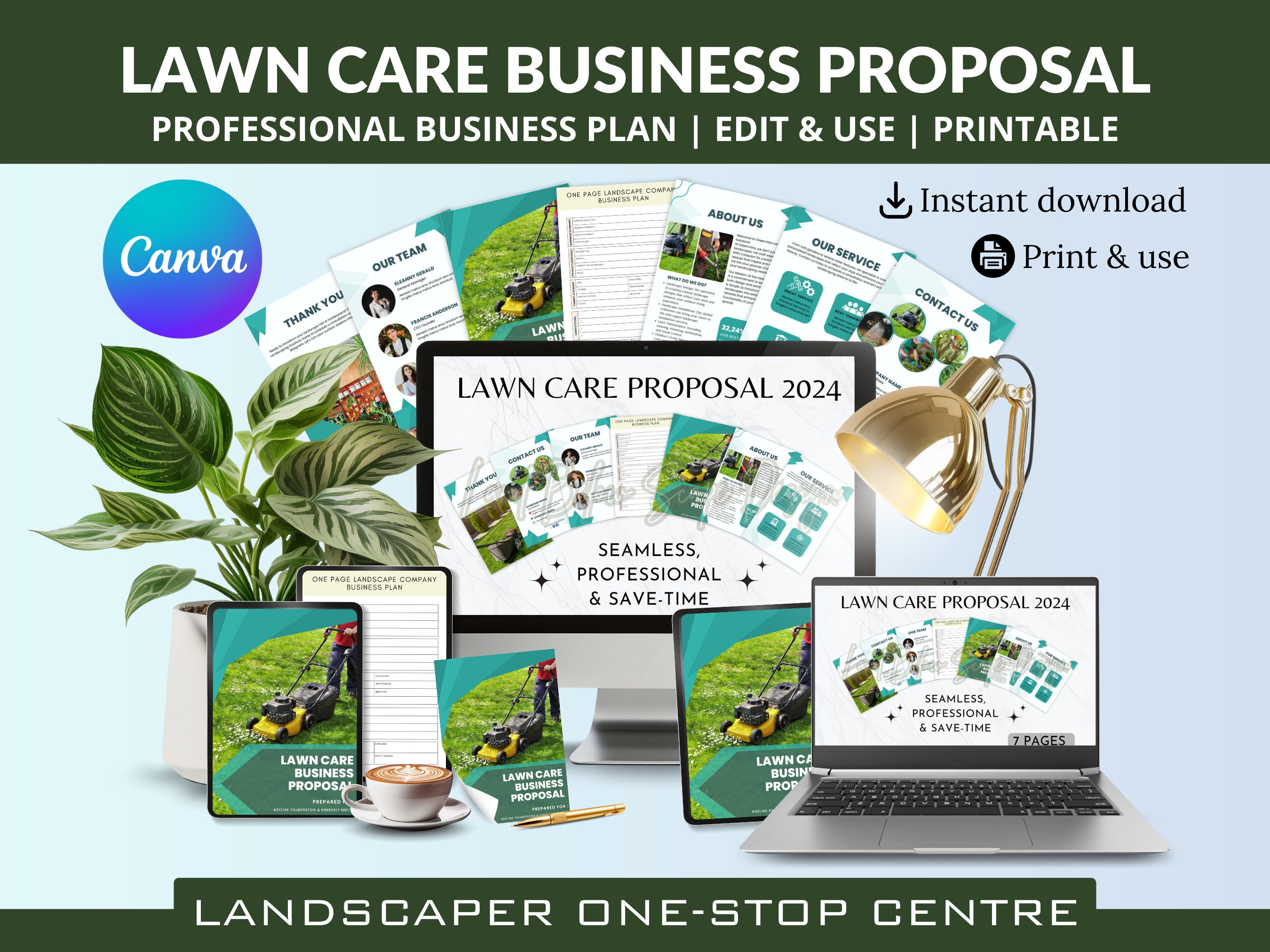 Lawn Care Business Proposal Templates, Landscaping Business Plan Lawn Care Business Proposal Templates, Landscaping Business Plan