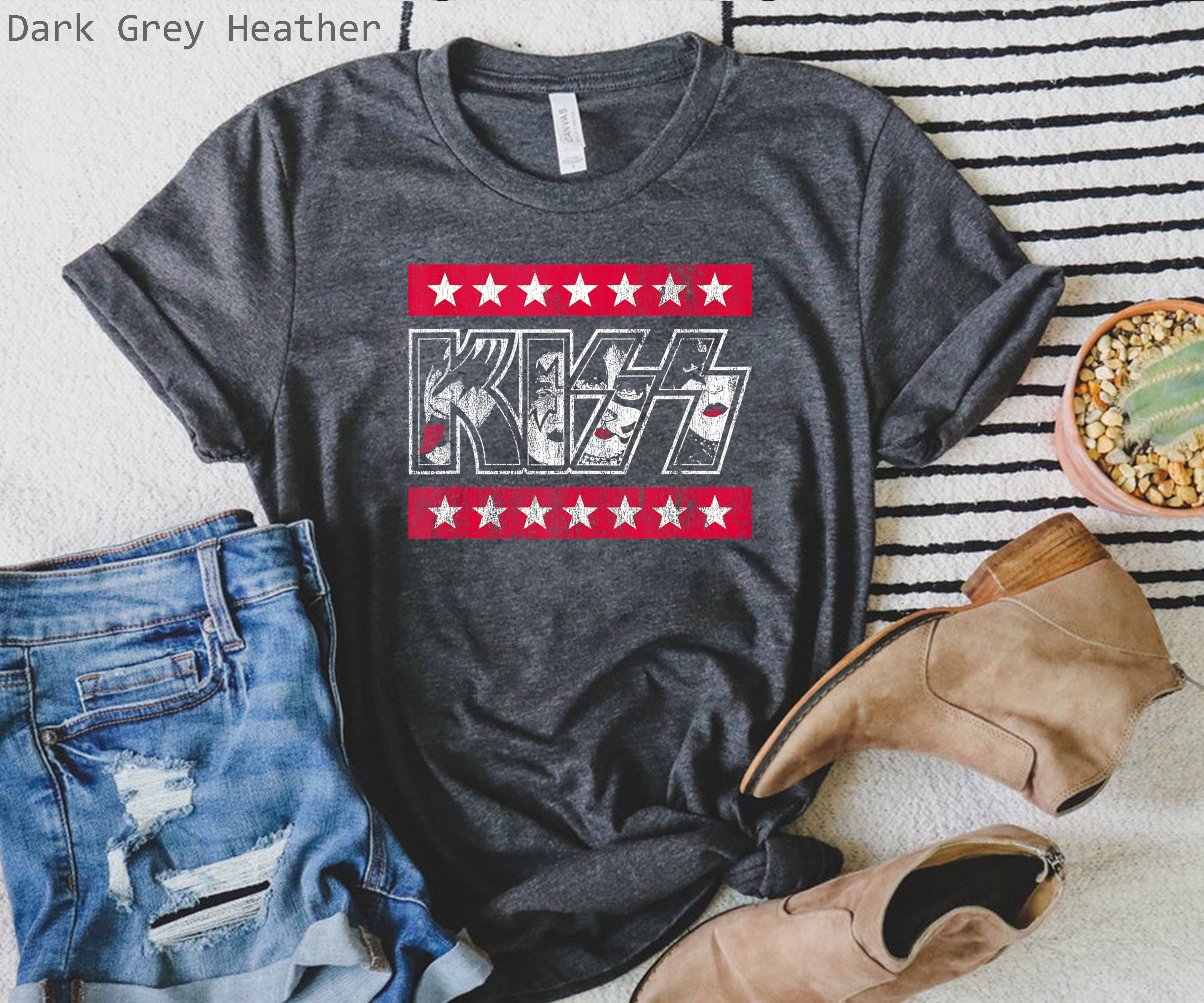 Kiss Rock Band Shirt Kiss Shirt Kiss Band Shirt Music Etsy