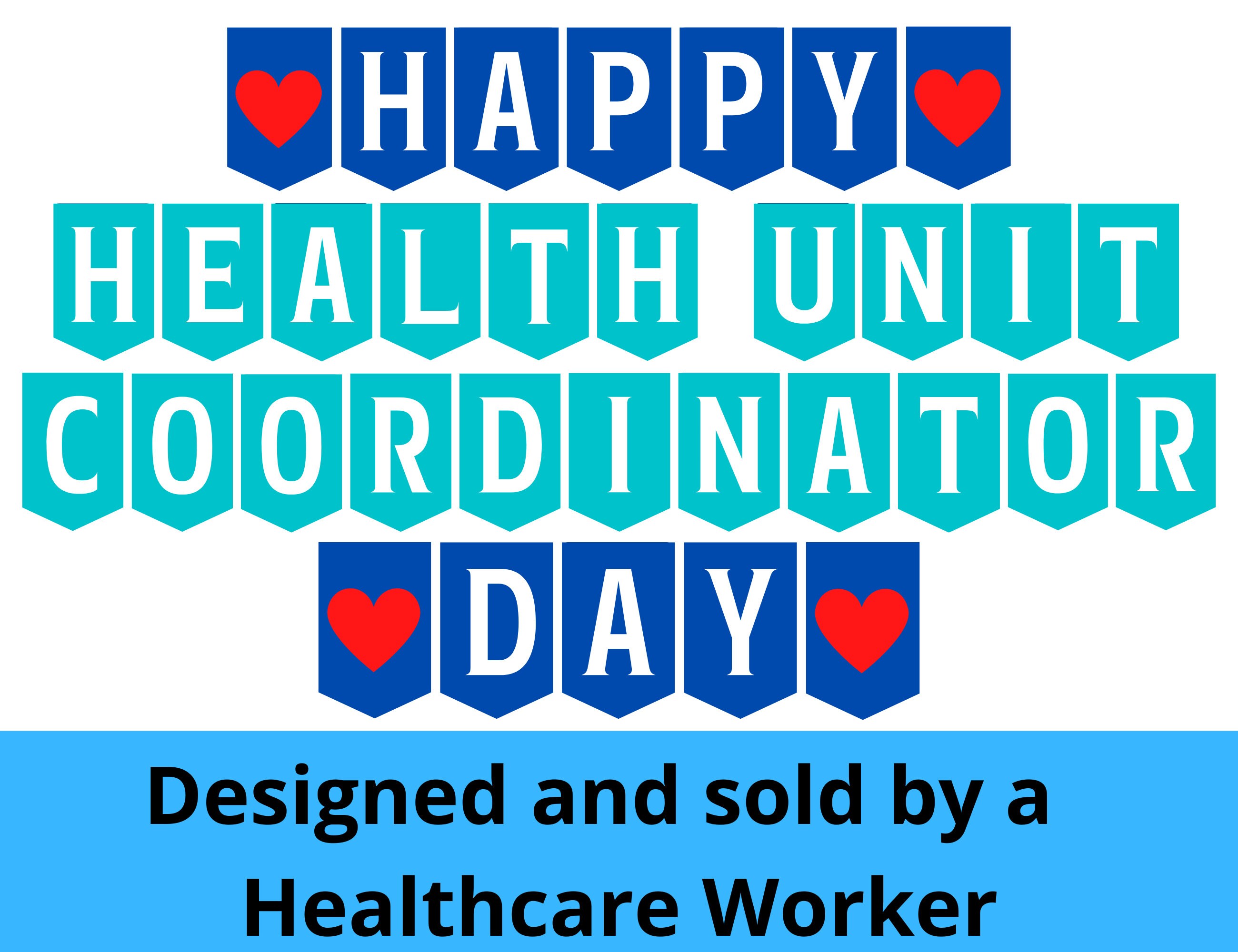 Health Unit Coordinator Day Printable Banner Happy HUC Day Etsy