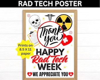 Tydzień Technologii Radiologicznej – do druku, prezent dla technika radiologa, technik radiologii, tydzień doceniania technologii radiologicznej, radiolog, prezent dla technika rentgenowskiego