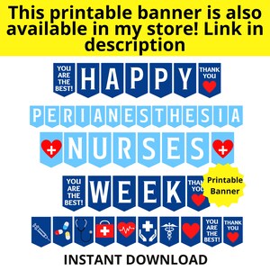Perianesthesia Nurses Week Printable Gift Tag, Perianesthesia Nurse ...