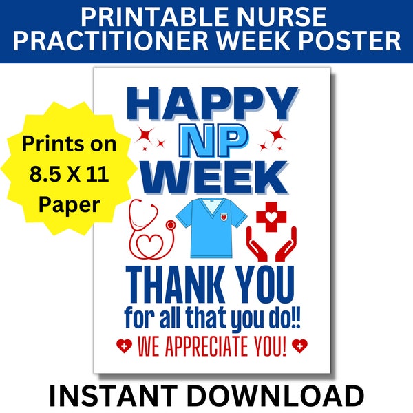 Nurse Practitioner Poster Etsy