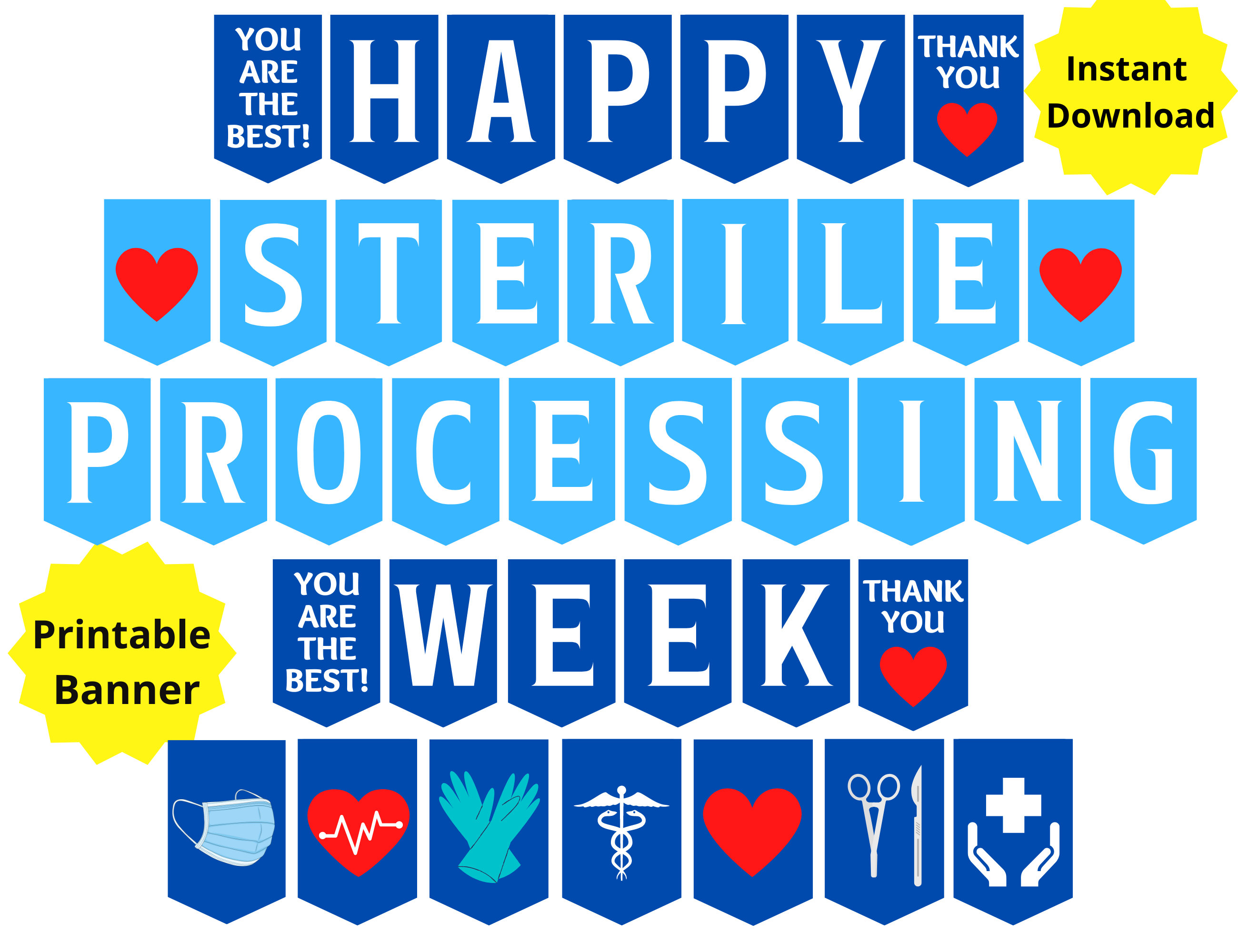 Sterile Processing Week Printable Sign SPD Week Central Etsy