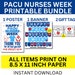 PACU Nurses Week Printable Bundle, Perianesthesia Nurse Week Sign ...
