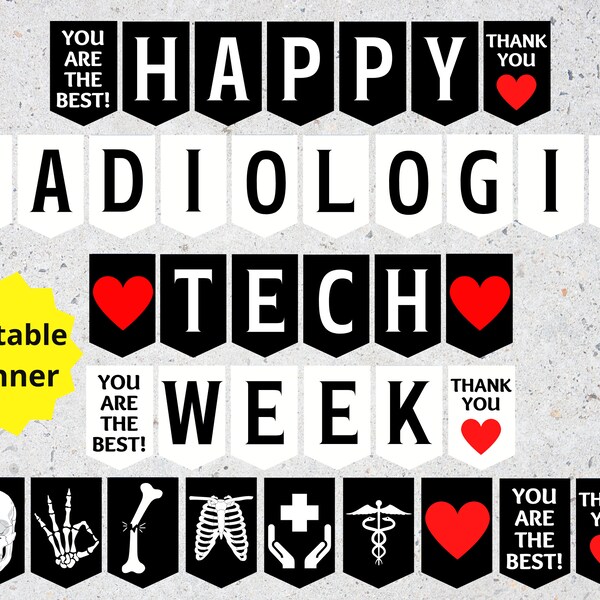 Rad Tech Week Banners Etsy