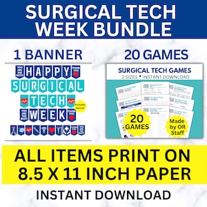 Surgical Scrub Tech Bundle, Surgical Technologist Week, Surgical Technologist Appreciation, Surgical Tech Student, Surgical Tech Gift
