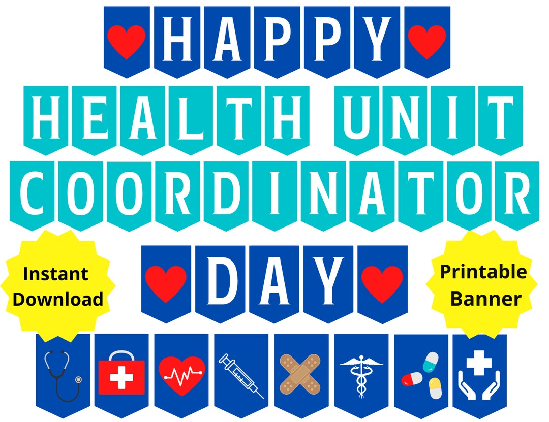 Health Unit Coordinator Day Printable Banner Happy HUC Day Sign health-unit-coordinator-day-printable-banner-happy-huc-day-sign