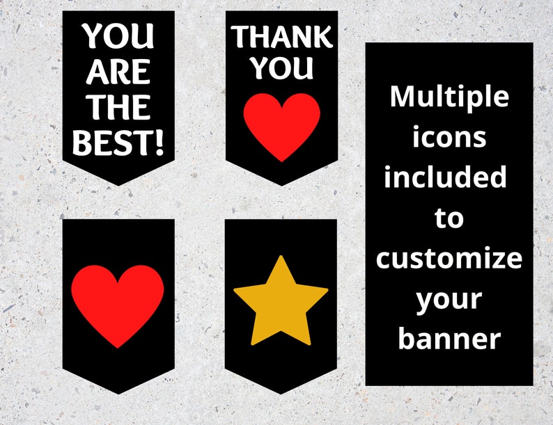 Boss's Day Printable Banner Happy Boss's Day Sign - Etsy