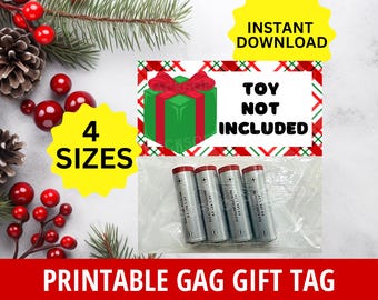 Funny Christmas Gag Gift, White Elephant Gift, Gift Not included, Funny Stocking Stuffer, Gag Secret Santa, Gag gift for Adults, Teen, kid