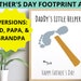 Father's Day Footprint Craft Printable Dad Papa &amp; - Etsy