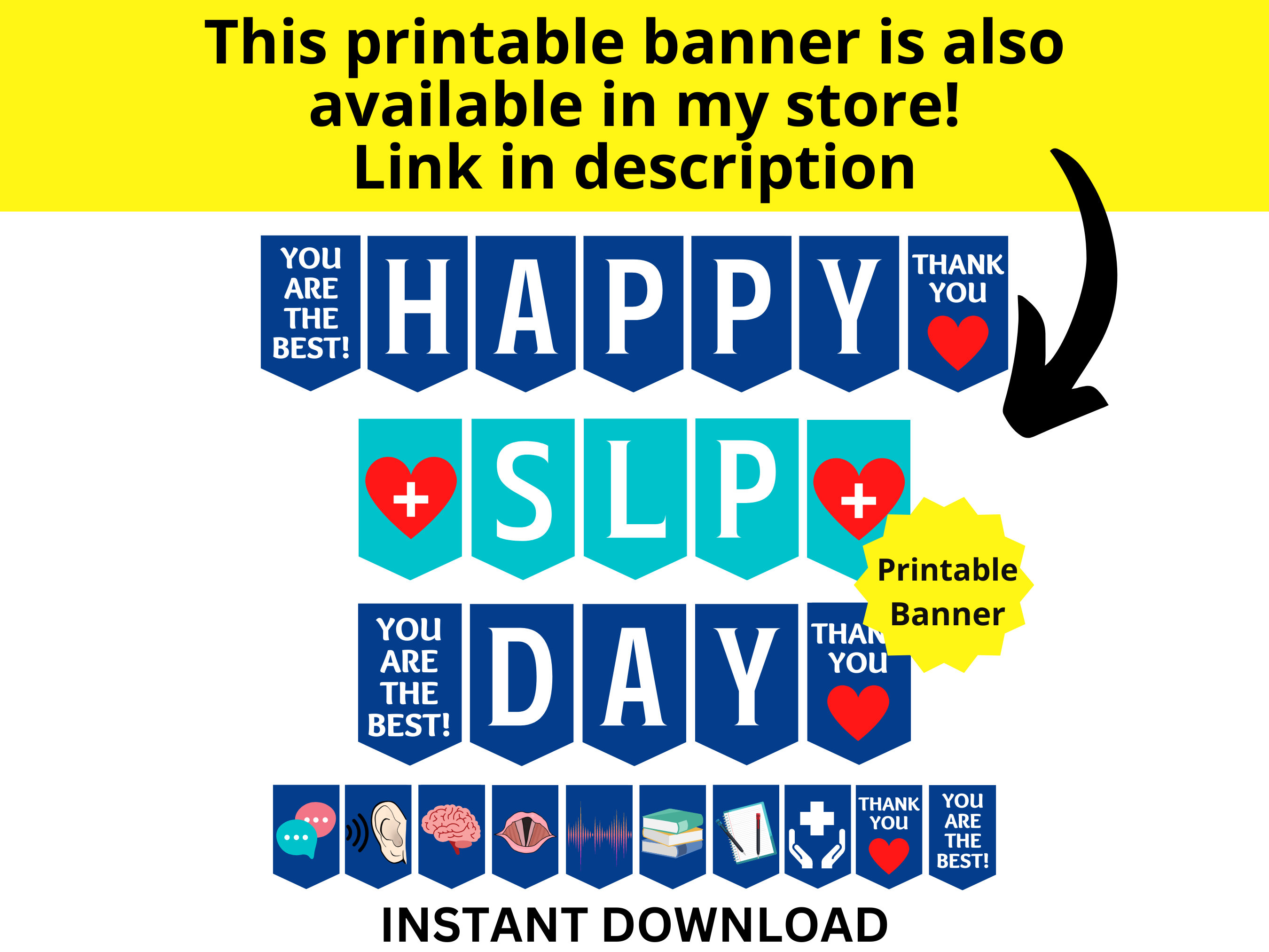 Speech Therapy Month Printable Poster Speech Therapy Sign Speech ...