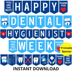 Dental Hygienist Week Banner, Happy Dental Hygienist Week Sign, Dental Hygienist Appreciation, Dental Appreciation, Dental Hygienist Gift