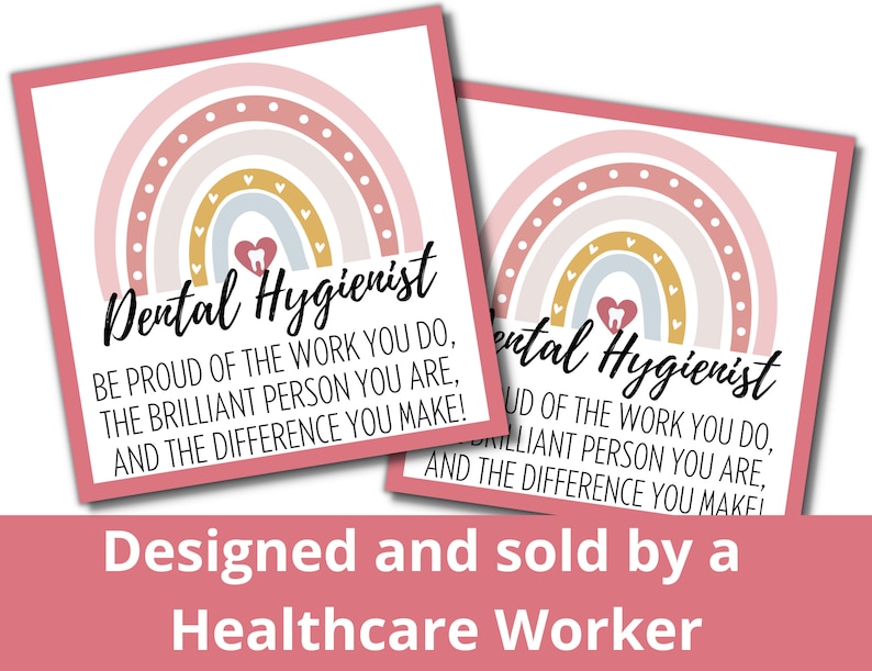 Dental Hygienist Week Gift Tags Happy Dental Hygienist Week Etsy