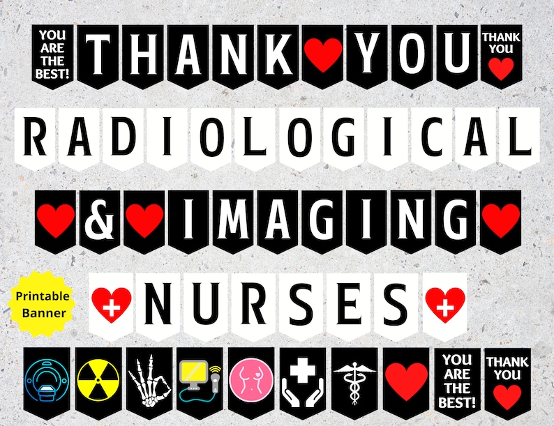 Radiology Nurses Day Printable Banner Radiological & Imaging - Etsy