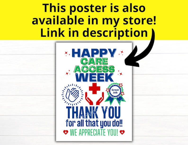 Care Access Week Printable Banner, Patient Access Professionals Week ...