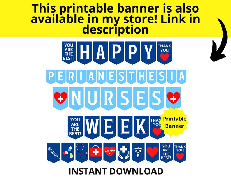 Perianesthesia Nurses Week Printable Bundle, Perianesthesia Nurse Week ...