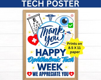 Plakat do druku okulistycznego, prezent okulistyczny, baner okulistyczny, technik okulistyczny, technik optometrii, plakat medyczny, okulistyka