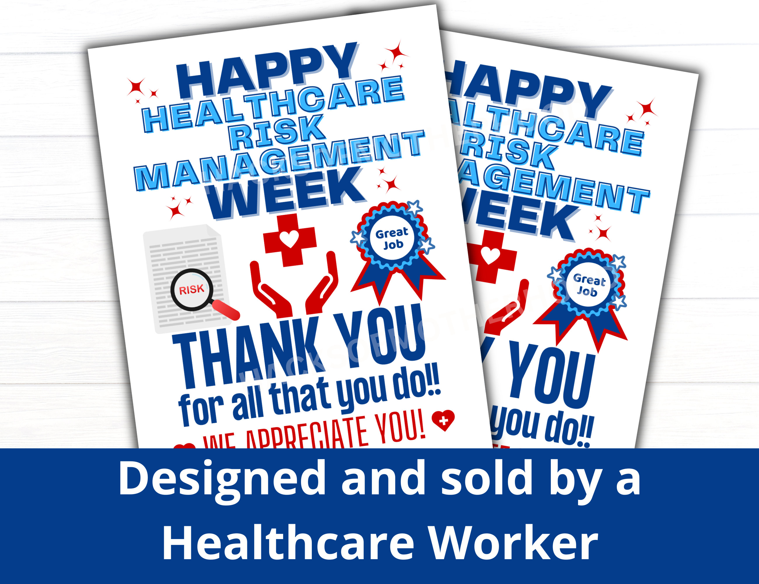 Happy Risk Management Week. Sign Healthcare Risk Management Week Printable Poster, Healthcare Risk ...