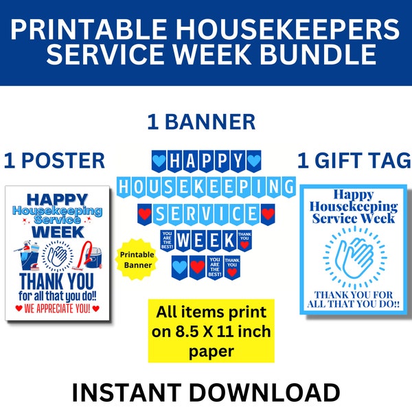 Housekeeping Week Banner Etsy