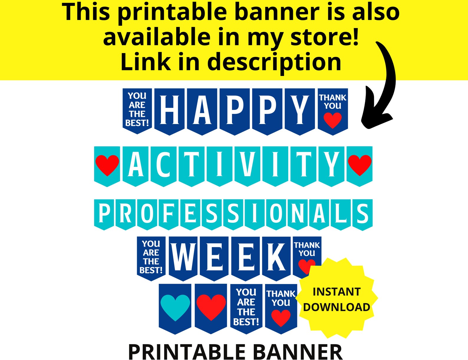 Activity Professionals Week Printable Bundle, Activity Professionals ...