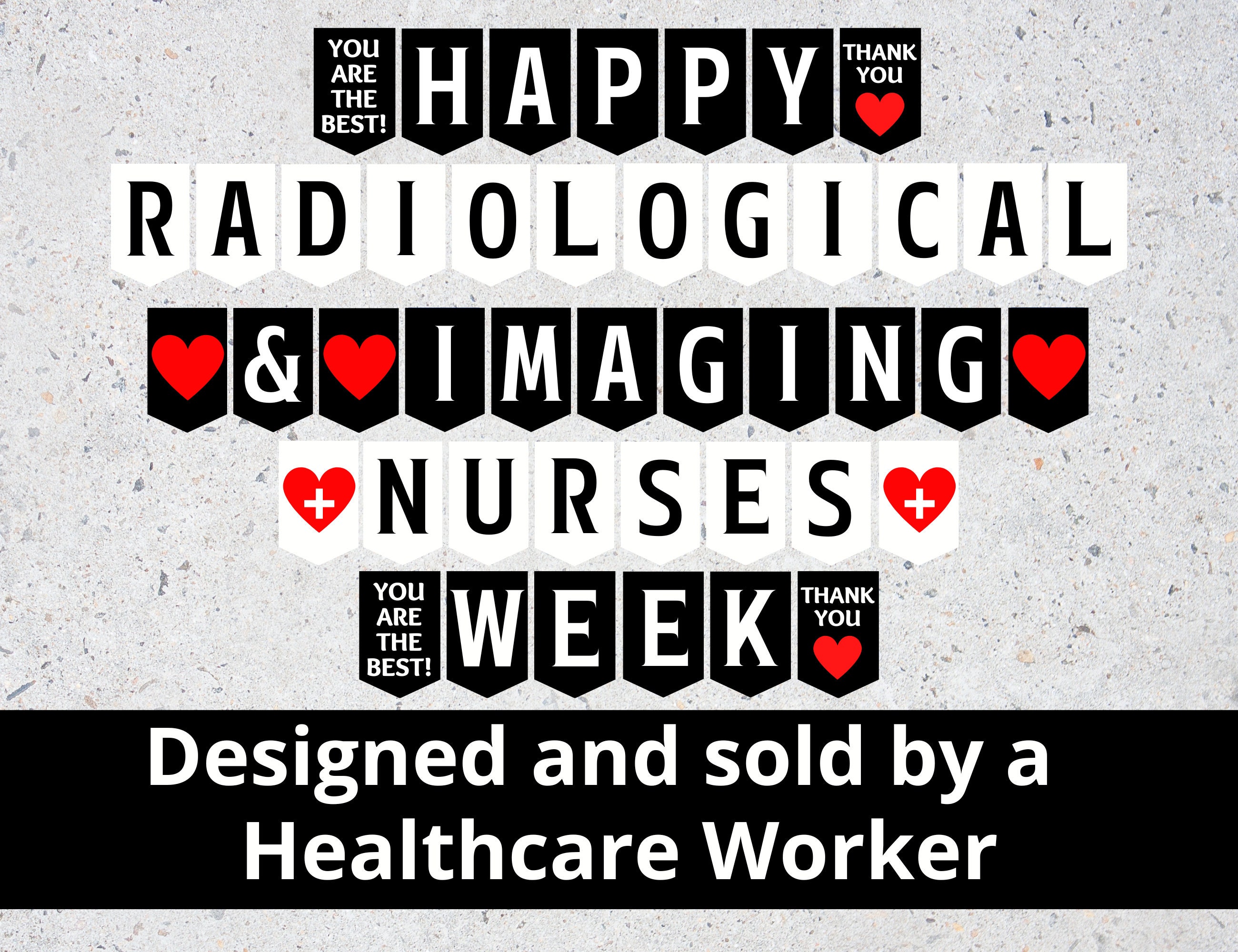 Radiology Nurses Week Printable Banner Radiological & Imaging Etsy