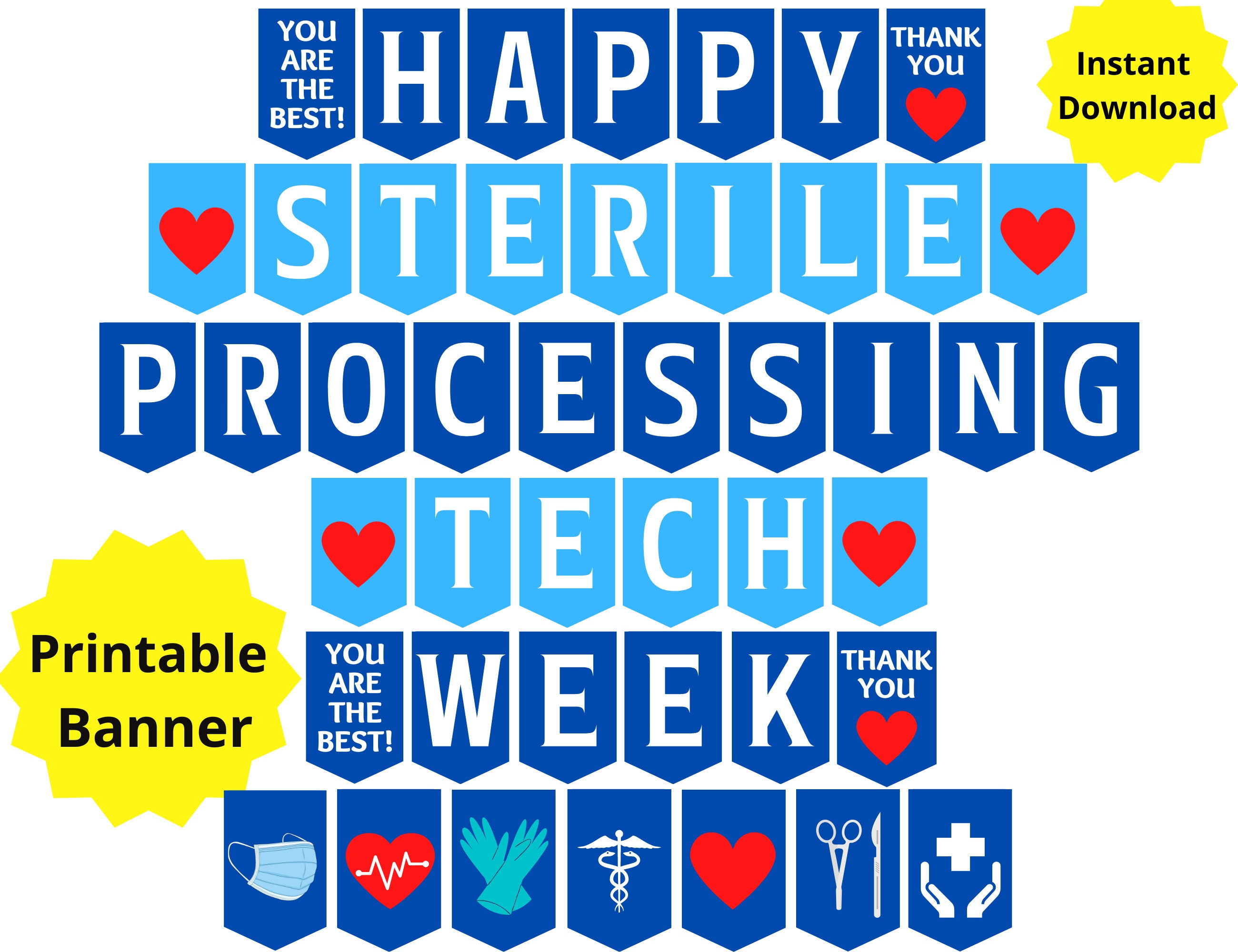 Sterile Processing Tech Week Printable Sign SPD Tech Week Etsy UK